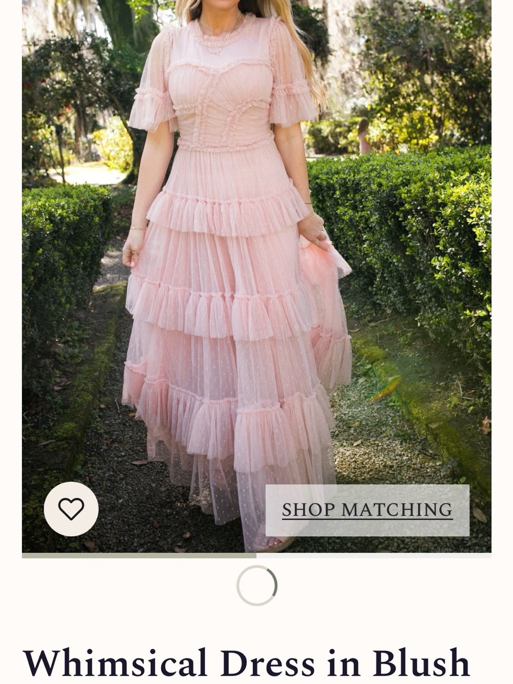 JessaKae Blush Tiered Ruffle Maxi Dress